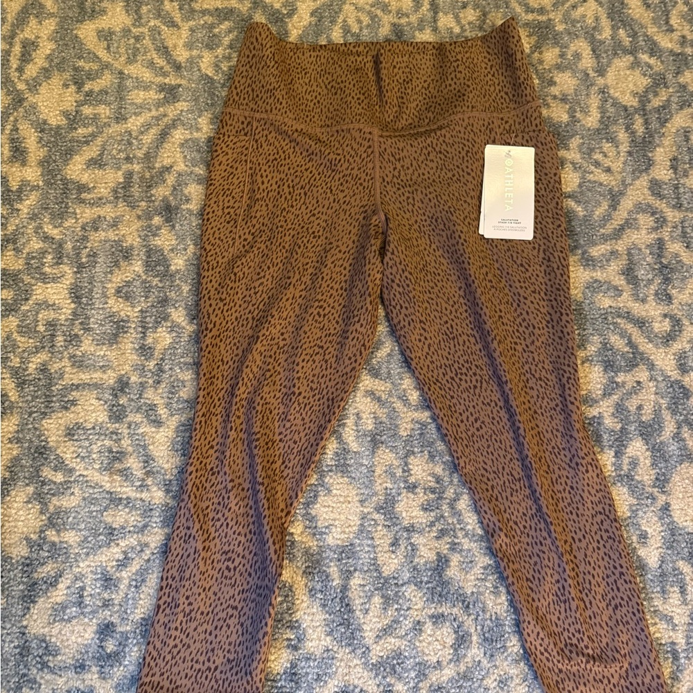 Athleta Women’s Brown Leopard-Print Leggings